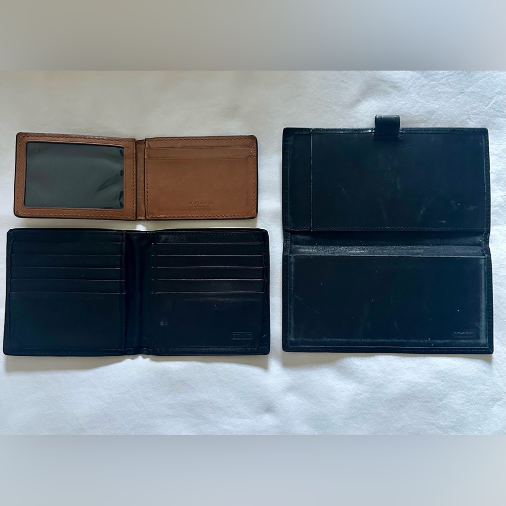 COACH! MOVING SALE! Lot of 3 small leather goods AS FOUND condition $36 OBO